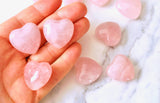 Rose Quartz Heart Crystals